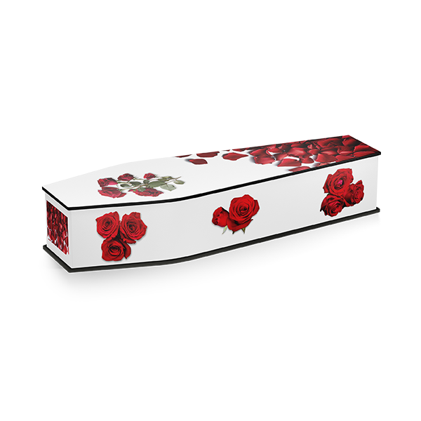 Red Roses Coffin